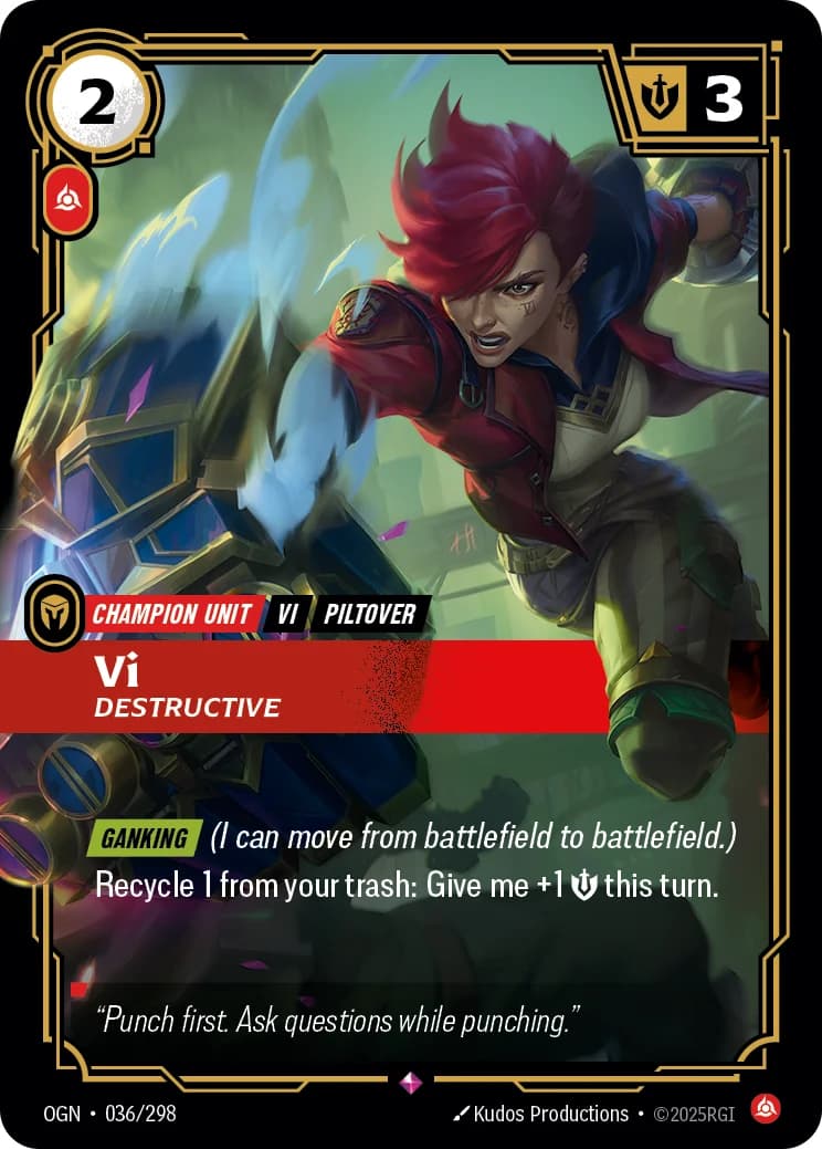 Vi, Destructive