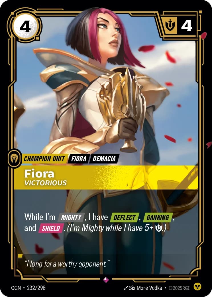Fiora, Victorious