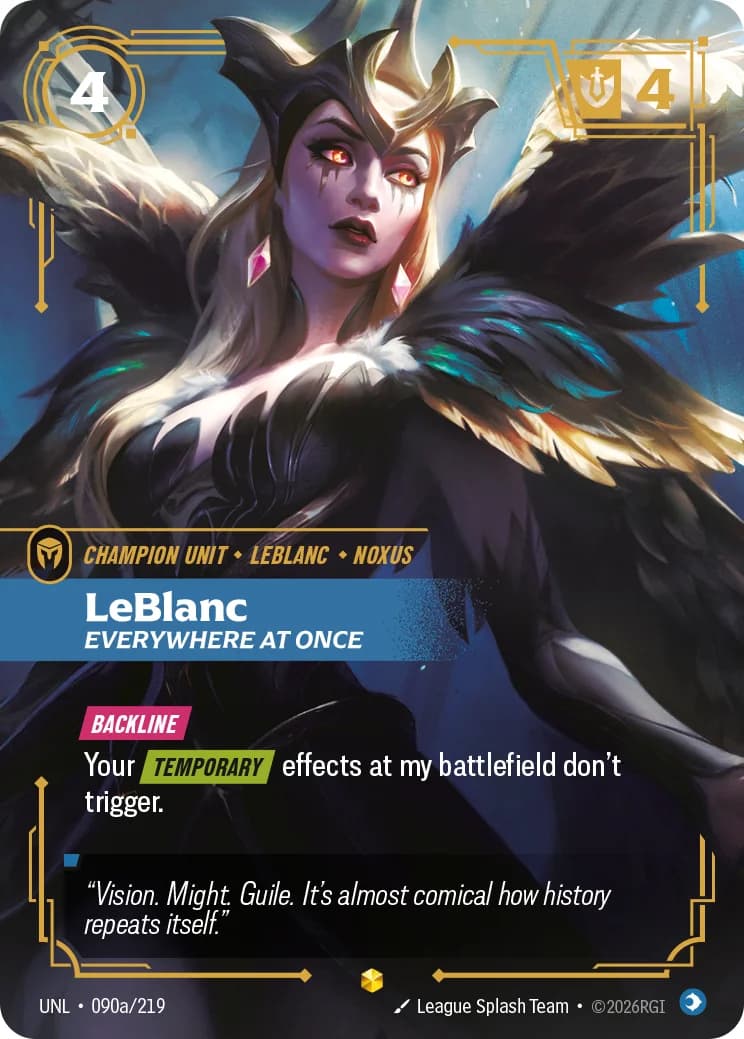 LeBlanc, Everywhere at Once