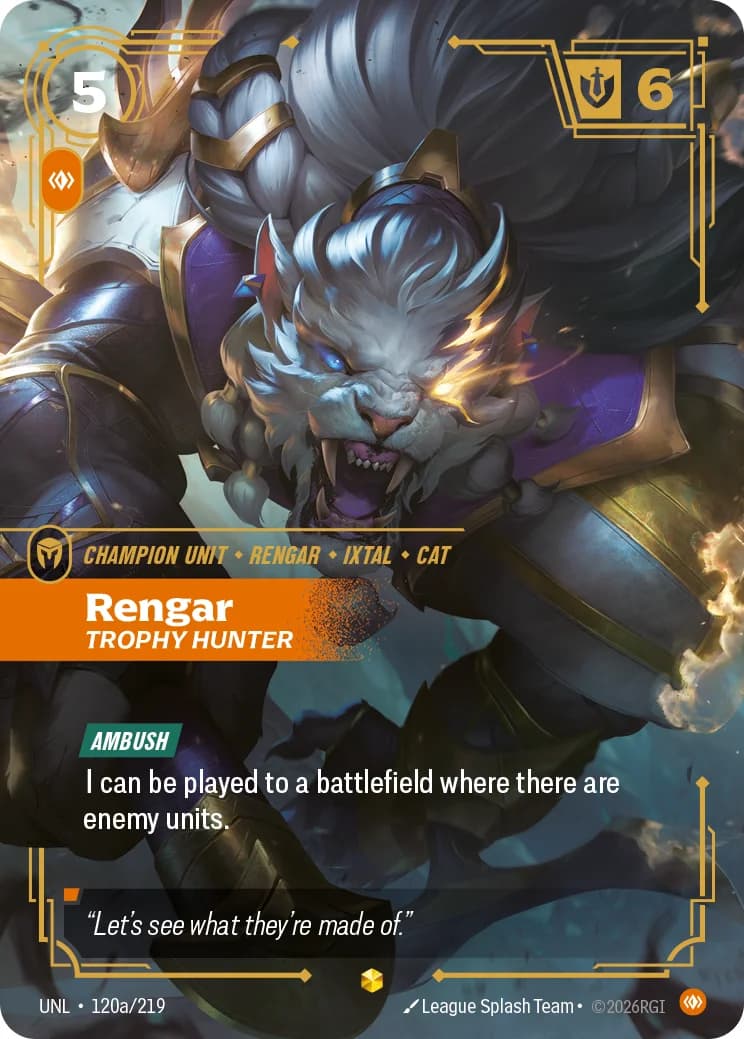 Rengar, Trophy Hunter